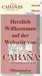 Mobile Screenshot of cabanas.ch