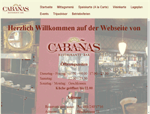 Tablet Screenshot of cabanas.ch